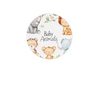 Set di 4 sottobicchieri a forma di animale dello zoo, assorbenti, in diatomite, ad asciugatura rapida, per bevande, tazze rotonde, per tavolo, bar, decorazione per la casa
