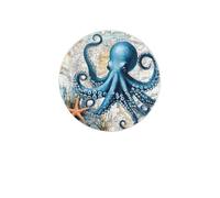Set di 4 sottobicchieri a forma di stella marina con mappa nautica, assorbenti, in diatomite, ad asciugatura rapida, per bevande, tazze rotonde per tavolo, bar, decorazione per la casa