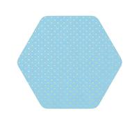 Set di 4 sottobicchieri blu cielo con stampa a pois, sottobicchieri in pelle, sottobicchieri per scrivania e sala da pranzo