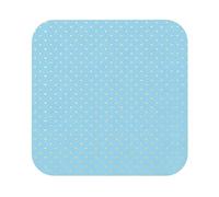 Set di 4 sottobicchieri blu cielo con stampa a pois, sottobicchieri in pelle, sottobicchieri per scrivania e sala da pranzo