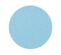 Set di 4 sottobicchieri blu cielo con stampa a pois, sottobicchieri in pelle, sottobicchieri per scrivania e sala da pranzo