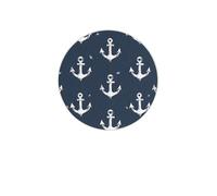 Set di 4 sottobicchieri con ancora nautica, assorbenti, in diatomite, ad asciugatura rapida, per bevande, tazze rotonde per tavolo, bar, decorazione per la casa