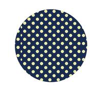 Set di 4 sottobicchieri con stampa a pois verdi, sottobicchieri in pelle, sottobicchieri per scrivania e sala da pranzo