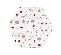 Set di 4 sottobicchieri con stampa carina, sottobicchieri in pelle, sottobicchieri per scrivania e sala da pranzo