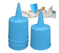Set di 4 sottobicchieri da spiaggia con sabbia, set di 4 sottobicchieri per bevande per chiavi, occhiali da sole, da viaggio, per piscina, picnic, campeggio, viaggi