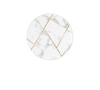 Set di 4 sottobicchieri in diatomite assorbenti con trama in marmo, linea dorata, ad asciugatura rapida, per bevande, tazze rotonde per tavolo, bar, decorazione per la casa