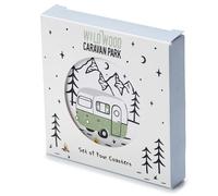 Set di 4 Sottobicchieri in Sughero - Campeggio - Wildwood