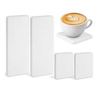 Set Di 4 Sottobicchieri in Terra Di Diatomee Assorbenti, Vassoio Pietra Assorbente,Vassoio in Pietra Assorbente per Bagno, Forte Assorbimento Dell'acqua,Pietre Assorbenti per Lavelli Di Bagno e Cucina