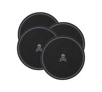Set di 4 sottobicchieri neri Ø11 cm di scalper casa