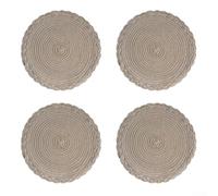 Set di 4 sottobicchieri resistenti al calore per cucina e sala da pranzo, offrono protezione dai piatti caldi e aggiungono sottile eleganza alla decorazione della tavola (caffè al latte)