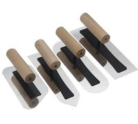 Set di 4 spatole giapponesi veneziane in acciaio inox, strumenti di finitura per pittura artistica e intonacatura, strumenti manuali di qualità professionale per finiture lisce