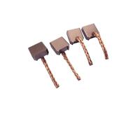 Set di 4 spazzole di carbone da 7x18x18 mm for motorino di avviamento for auto 4D30, sostituzione della spazzola di carbone del motorino di avviamento con riduzione