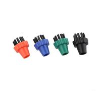 Set di 4 spazzole in nylon per vaporetto Lecoaspira Unico, testine in plastica codificate per la pulizia igienica profonda di fughe e angoli, versatili (4 colors 4 pezzi)