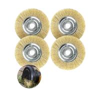 Set di 4 spazzole metalliche per Gloria Multibrush e Weedbrush, Ø 11,5 cm, accessorio per la pulizia dei pavimenti, muschio, sporco ed erbacce nelle fughe (4)