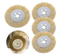 Set di 4 spazzole metalliche per Gloria MultibrushAccessories e Weedbrush 10 mm di larghezza, spazzola da giardino, spazzola in ottone, spazzola di ricambio per la pulizia dei pavimenti, muschio