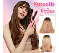 Set di 4 spazzole per capelli in setole di cinghiale, per lisciare i capelli crespi e ribelli, creare code di cavallo lisce, chignon e bordi, imbottitura per capelli | Spazzola per capelli, spazzola p