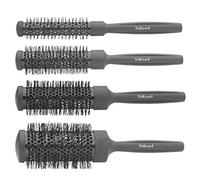 Set di 4 spazzole per capelli termiche nere