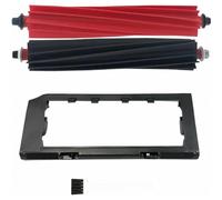 Set di 4 spazzole principali compatibili con S8 MaxV Ultra, composto da 2 spazzole a rullo, coprispazzola e spazzolina per la pulizia.
