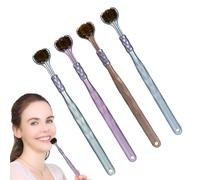 Set Di 4 Spazzolino A Tre Lati, spazzolino da denti pulito profondo | Spazzola a tre lati a morbidi, setole morbide, maniglia ergonomica, cura orale efficiente per tutte le età