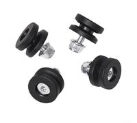 Set di 4 staffe di ricambio per bauletto posteriore per moto, piastra di base, boccola, fibbia, parti in plastica in acciaio per montaggio su casco (tipo 2,7 mm)