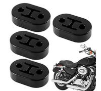 Set di 4 staffe di scarico in, per tubi di scarico, riduzione del rumore, antigraffio per la riparazione della manutenzione 'auto