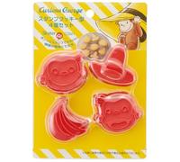 Set di 4 stampi per biscotti tagliabiscotti Skater Stamp Curious George CSM1