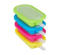 Set di 4 stampi per ghiaccioli riutilizzabile Multicolore Stampi per gelati