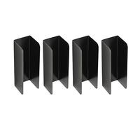 Set di 4 stampi per pane in acciaio al carbonio, portatili, per cuocere il pane per costolette di maiale fatte a mano, panini e biscotti in forno