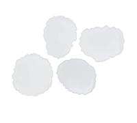 Set di 4 stampi per sottobicchieri in resina, facilmente sformabili, operazione semplice, multiuso, riutilizzabili, fai da te, per decorazioni artigianali per la casa, set di