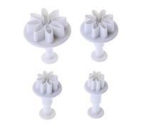 Set di 4 stampi per torte, cioccolato, biscotti, fondente, decorazione, in silicone, posacenere