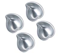 Set di 4 stampi portatili in lega di alluminio per manghi e pesche, strumento di cottura efficiente, per gelato, cioccolato, dessert, cioccolato e gelatine