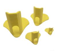 Set di 4 stecche per gambe di pollame, progettate per fornire un supporto sicuro e un aiuto per camminare per polli e altri uccelli durante il recupero