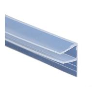 Set di 4 strisce di tenuta per porta della doccia, doccia, balcone, finestra, 200 cm, a forma di F, per vetro da 4 a 6 mm