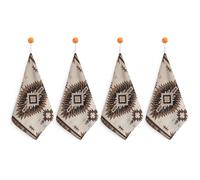 Set di 4 strofinacci da cucina in microfibra super assorbenti, stile nativo americano, ad asciugatura rapida, con passante per appendere, strofinacci morbidi per la cucina, stracci per i piatti, set