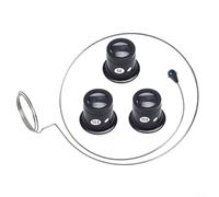 Set di 4 strumenti per ingrandire orologi con lente d'ingrandimento in vetro 5x, 15x per ispezione gioielli