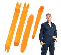 Set di 4 strumenti per la rimozione 'autoradio e del cruscotto, strumenti per lo smontaggio 'audio, estrattore di elementi di fissaggio interni per audio, radio, cruscotto