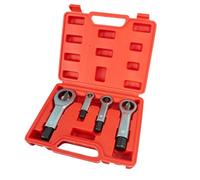 Set di 4 strumenti per la rimozione di dadi danneggiati bloccati e corrotti, splitter da 9-27 mm, con acciaio al cromo vanadio per bulloni arrugginiti e teste a bussola compatibili