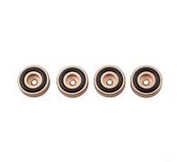 Set di 4 supporti di isolamento acustico in lega per piedini per altoparlanti per migliorare la messa a fuoco del suono e il controllo della risonanza (4 pezzi, 30 x 10 mm)