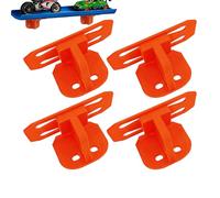 Set di 4 supporti espositivi da appendere per viaggi in una sola strada, per esporre modelli di auto su piste individuali, per auto giocattolo, camion, mensola da parete