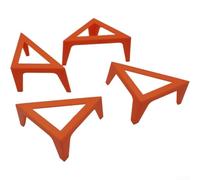 Set di 4 supporti in tela stabili portatili per acrilico per versare dipinti e tavole di supporto (arancione)