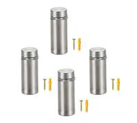 Set di 4 supporti in vetro multiuso robusti in acciaio inox per una facile installazione a parete design decorativo set di montaggio