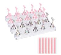 Set di 4 supporti magnetici per unghie per dipingere le unghie, tra cui 10 supporti magnetici a pressione e 4 basi e 48 argille riutilizzabili fai da te per saloni di casa