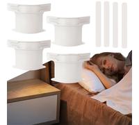 Set di 4 supporti per lenzuola con lucchetto, resistenti cinghie per materassi di tutte le dimensioni, antiscivolo, fissano saldamente le lenzuola in posizione, colore bianco, 4 pezzi