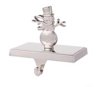 Set di 4 supporti per mensola in acciaio inox con cuscinetti antiscivolo, decorazioni natalizie con renna, fiocco di neve, albero e pupazzo di neve (pupazzo di neve)