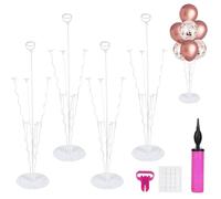 Set di 4 supporti per palloncini da tavolo con base per palloncini, supporto per palloncini, decorazione per matrimoni, baby shower, cerimonie di laurea, compleanno