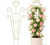 Set di 4 supporti per piante da appartamento, 76 cm, stabili per Monstera e , in metallo, per piante rampicanti, decorativo per gerani e soldi, per interni