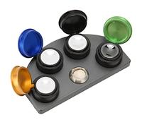 Set di 4 supporti per tazze di grasso per orologi, antiruggine, resistenti all'usura, per olio per orologi, set professionale per riparazione di orologi, per riparatori e dilettanti