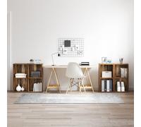 Set di 4 supporti porta TV Vinta in legno, stile rustico, per soggiorno, buffet, 72 x 35 x 36,5 cm, materiale in legno, soluzione per decorare la casa