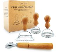 Set Di 4 Tagliapasta per Ravioli, 3 Splendidi Stampi per Ravioli Con Manico in L