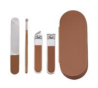 Set di 4 tagliaunghie a testa angolata, in acciaio inox